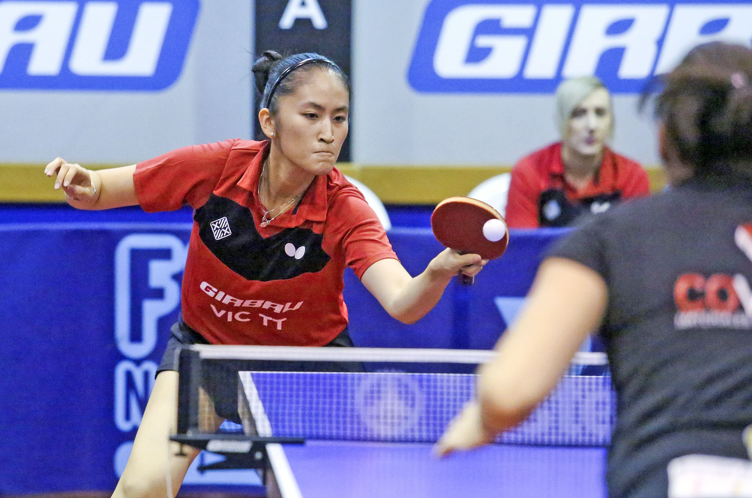 Sofia-Xuan Zhang Xu, concentrada en l’enfrontament que va guanyar