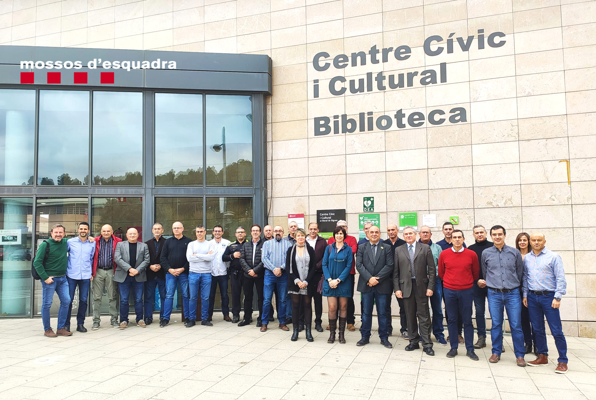Els caps de les policies locals i els mossos es van trobar aquesta setmana al Centre Cívic de Bigues