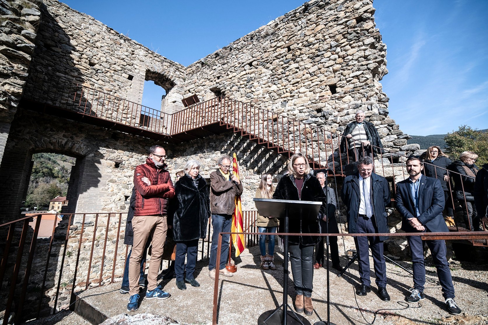 Inauguració de les obres de rehabilitació del castell de Sant Pere