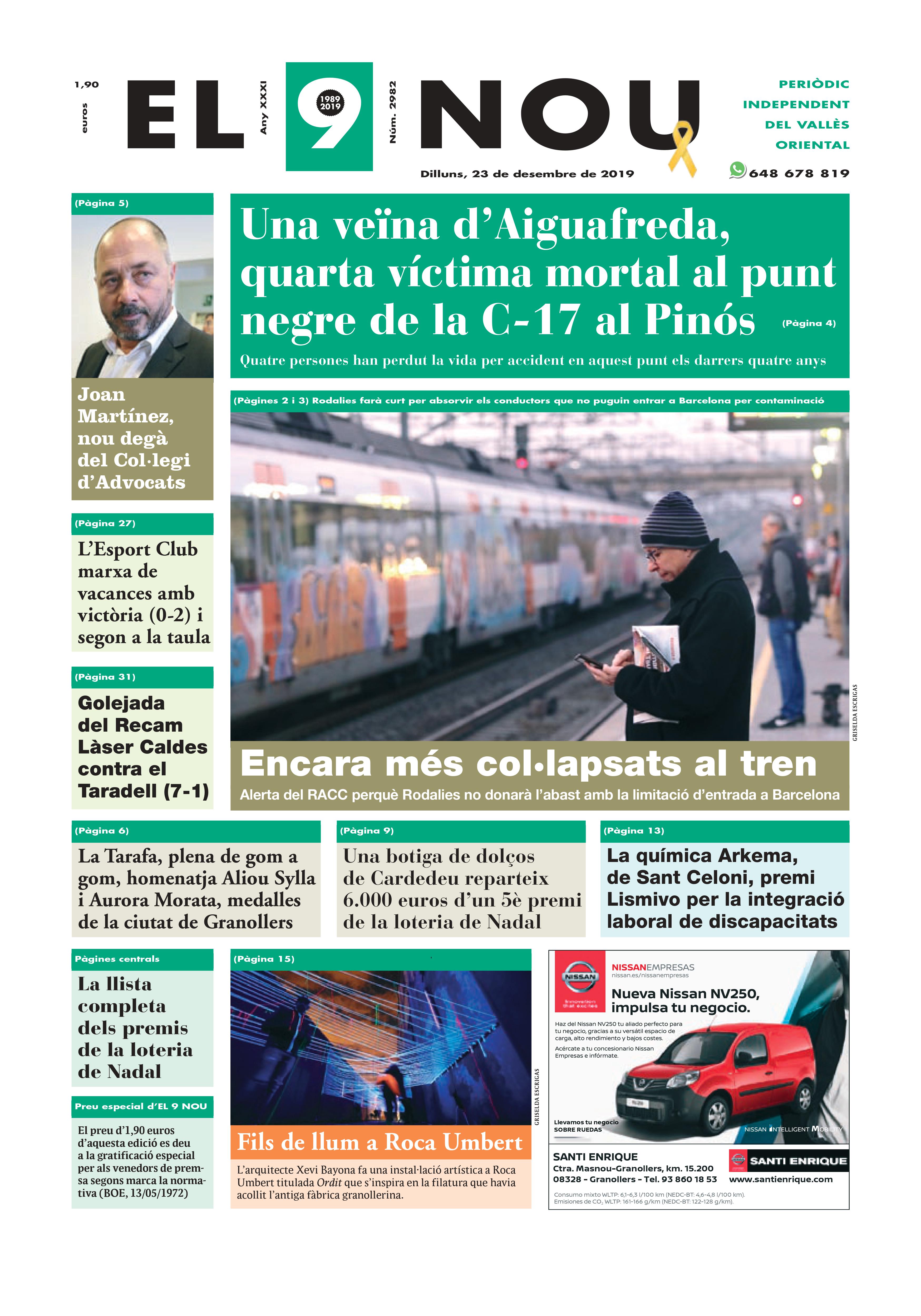 191223 EL 9 NOU Primera Plana