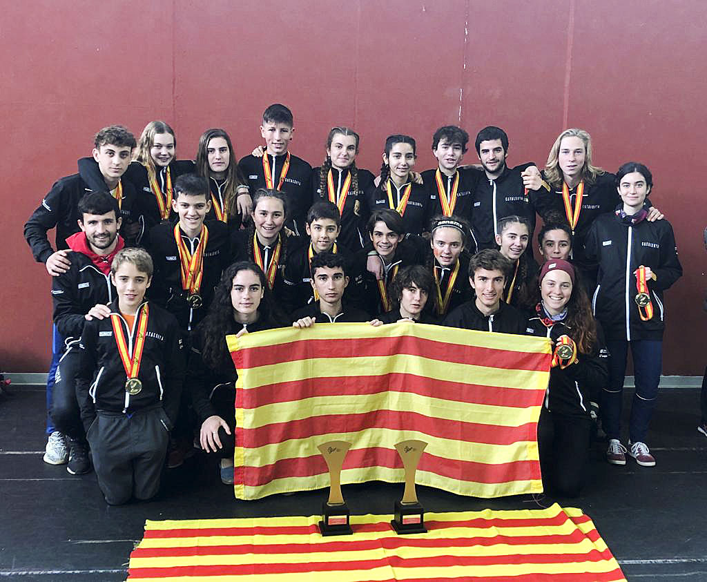 Integrants de la selecció catalana d'orientació
