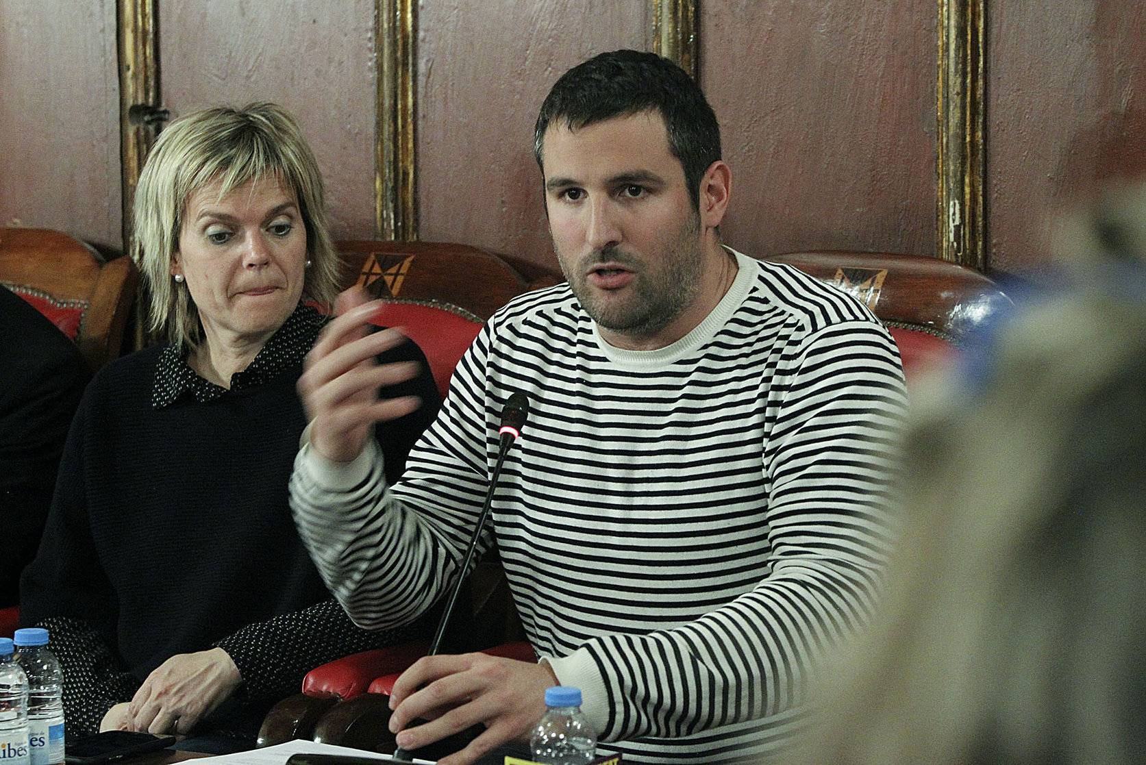 Jaume Colomer, com a regidor a Vic, al costat de Maria Balasch