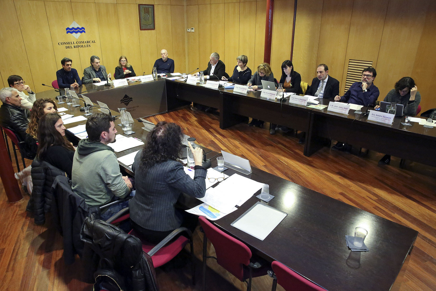 La comissió d'investigació dels atemptats, reunida a Ripoll el gener de l'any passat