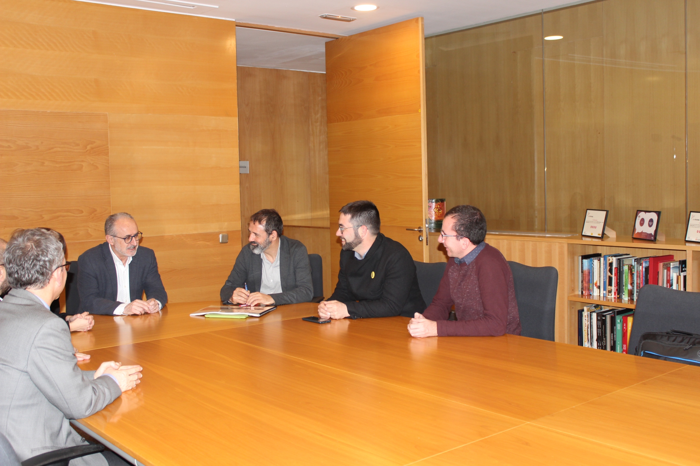Xavier Flores s'ha reunit amb els alcaldes de Mollet i Martorelles