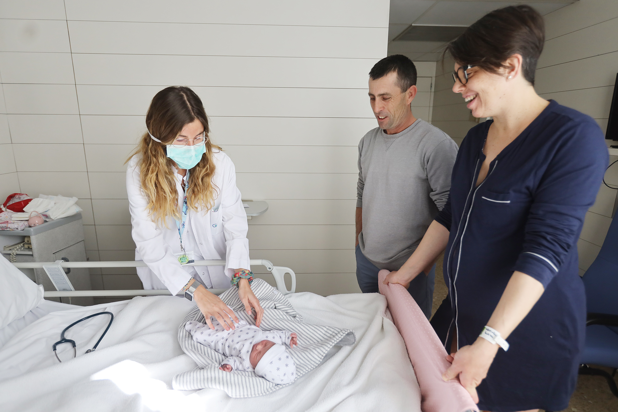 La primera nena nascuda la setmana passada a la Mútua d'un part previst a l'Hospital de Granollers