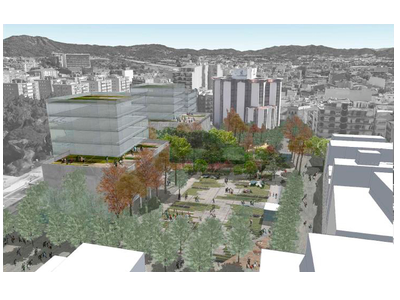 Imatge virtual de la reforma de la plaça Barangé