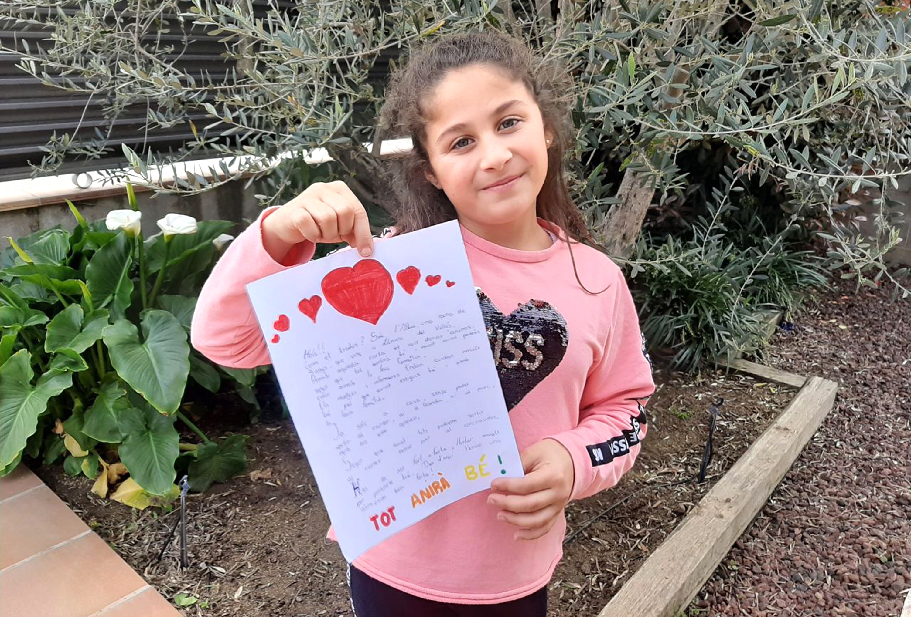 Alba López, de 9 anys. una de les nenes que hi ha participat