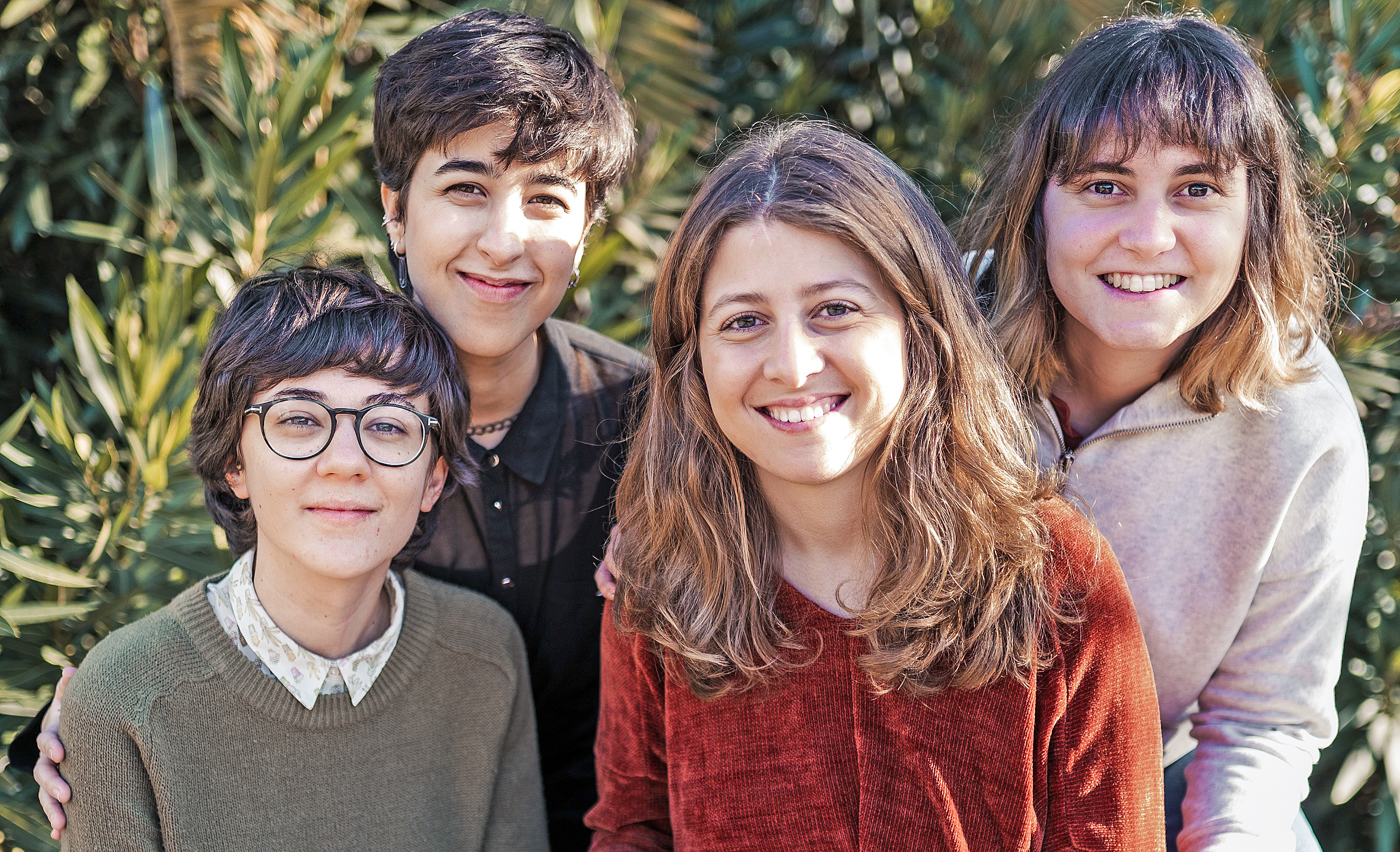 D’esquerra a dreta, Ona Anglada, Marta Vivet, Natàlia Boadas i Laura Azemar, les quatre creadores de la sèrie