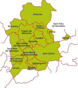 Els municipis als quals dona servei l'oficina