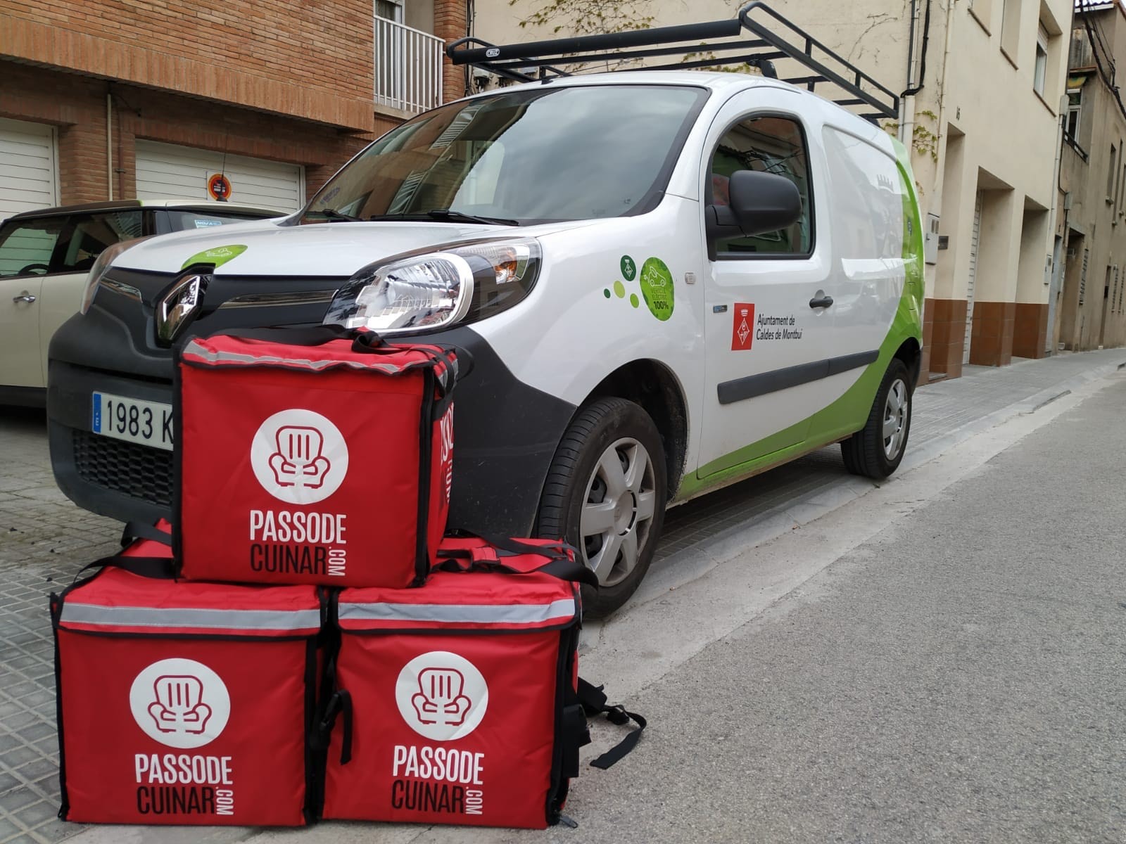 Un vehicle de la flota municipal de Caldes