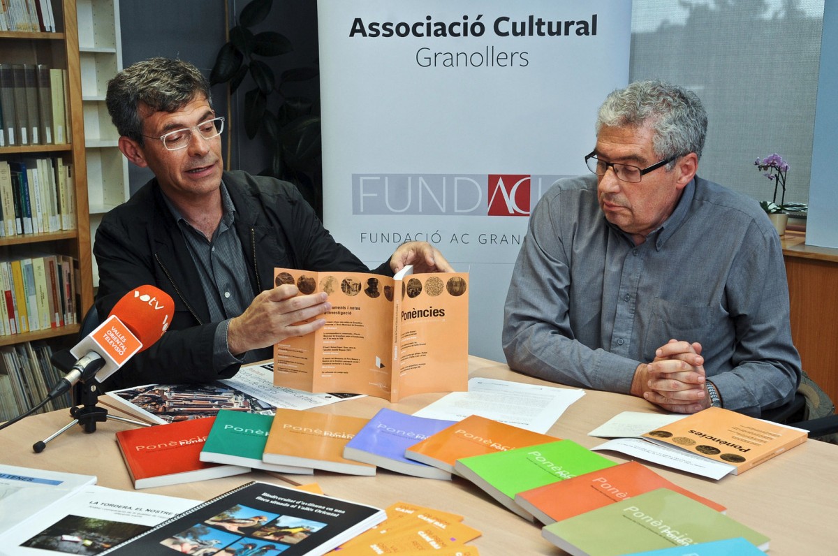 Ricard Caussa i Jordi Planas en la presentació del premi de l'any 2017