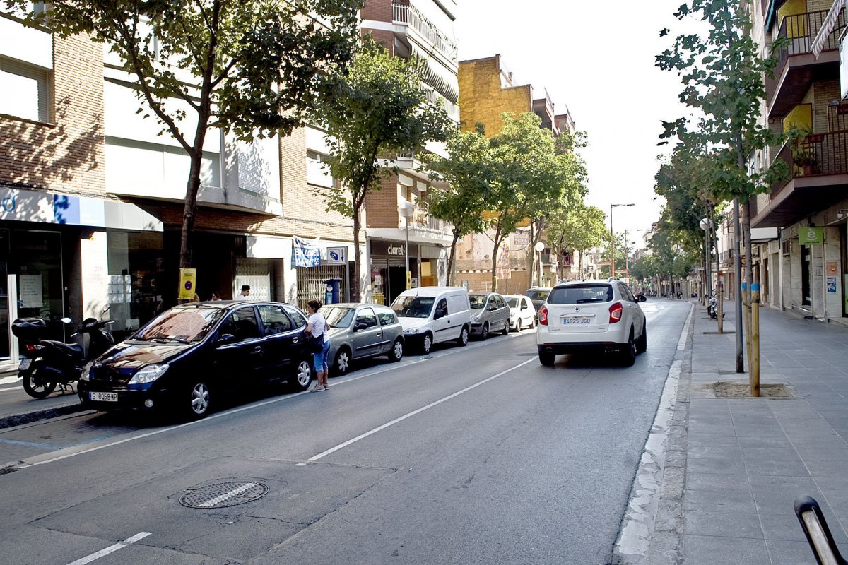 Una imatge d'arxiu del carrer Jaume I de Mollet