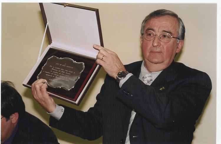 José María Ruíz el dia que va deixar l'alcaldia, l'11 de gener de 2003