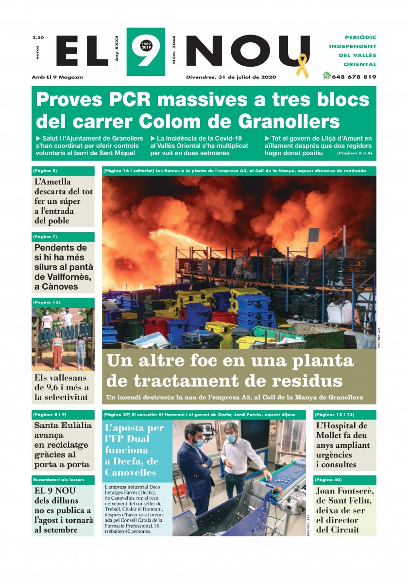 200731 EL 9 NOU Primera plana
