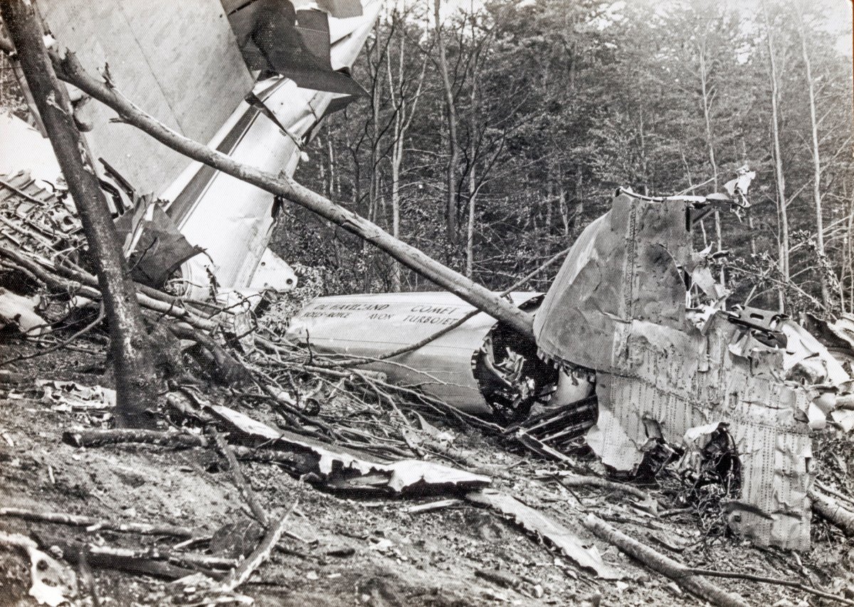 Una de les primeres imatges del lloc de l'accident