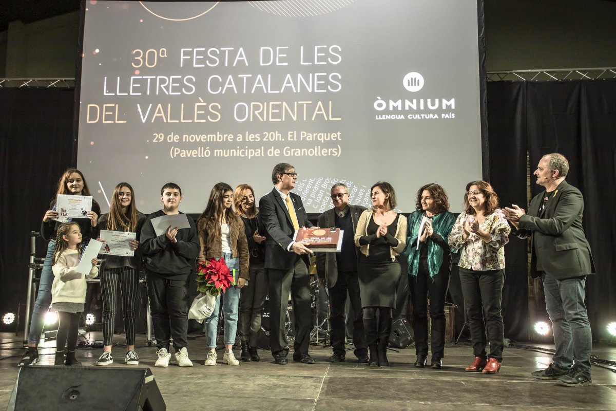 Una imatge de la Festa de les Lletres Catalanes celebrada l'any passat