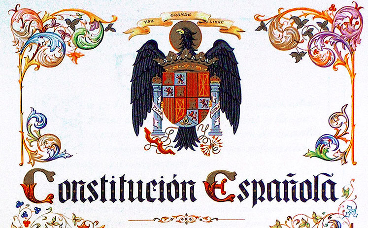 Fragment de la Constitució espanyola del 1978