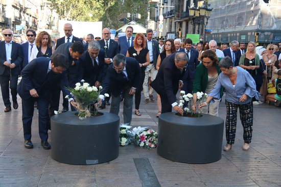 Acte de record a les víctimes de l'atemptat del 17-A dos anys després, el 17 d'agost de 2019
