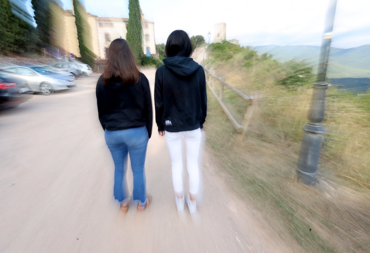 Les dues noies de la Garriga, aquest dimecres a la tarda a Puiggraciós, prop d'on van passar els fets