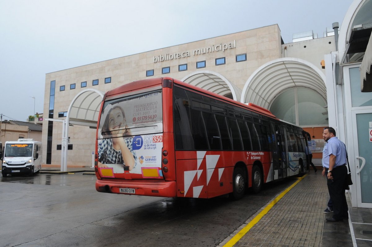 Un autobús a l'estació d'autobusos de Caldes en una imatge d'arxiu