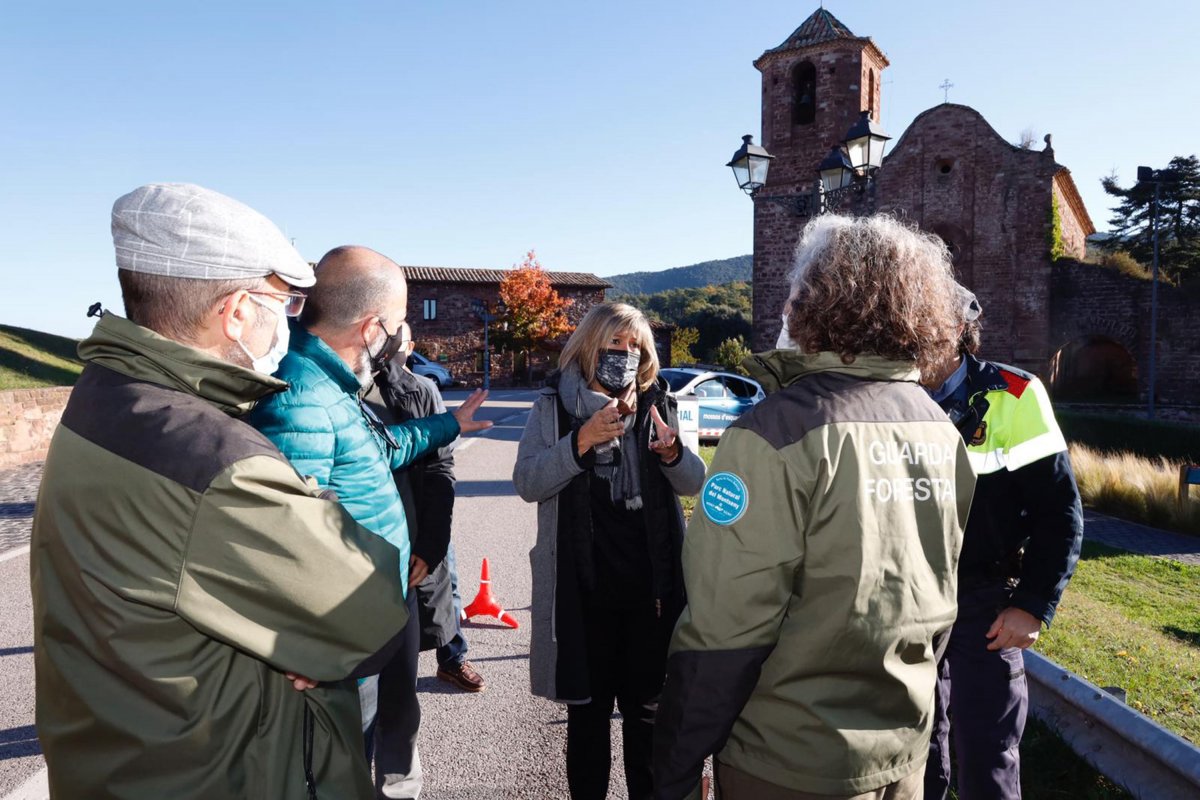 Núria Marín aquest matí a el Brull