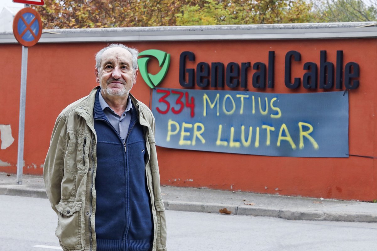 Bernat Prat va treballa 36 anys a la fàbrica fins que es va jubilar el 2010