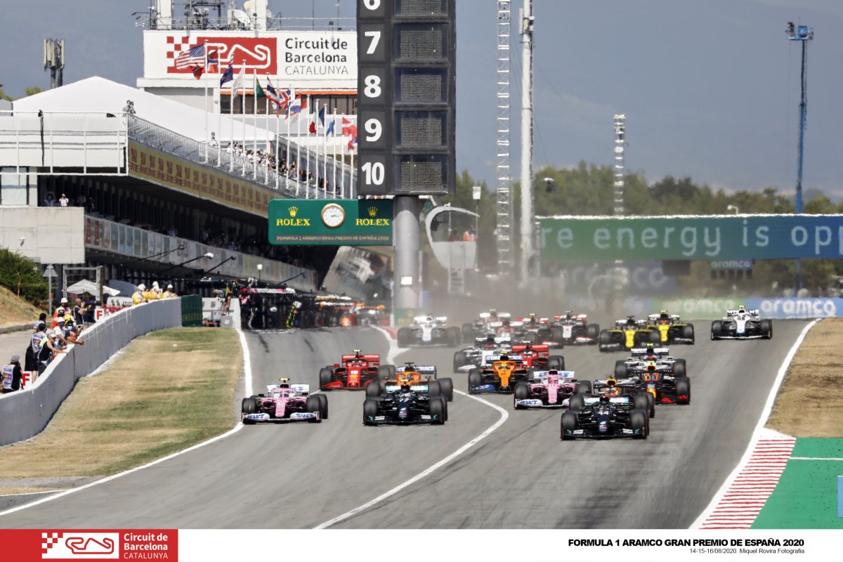 Un moment de la cursa de Fórmula 1 disputada aquest any, a porta tancada, al Circuit