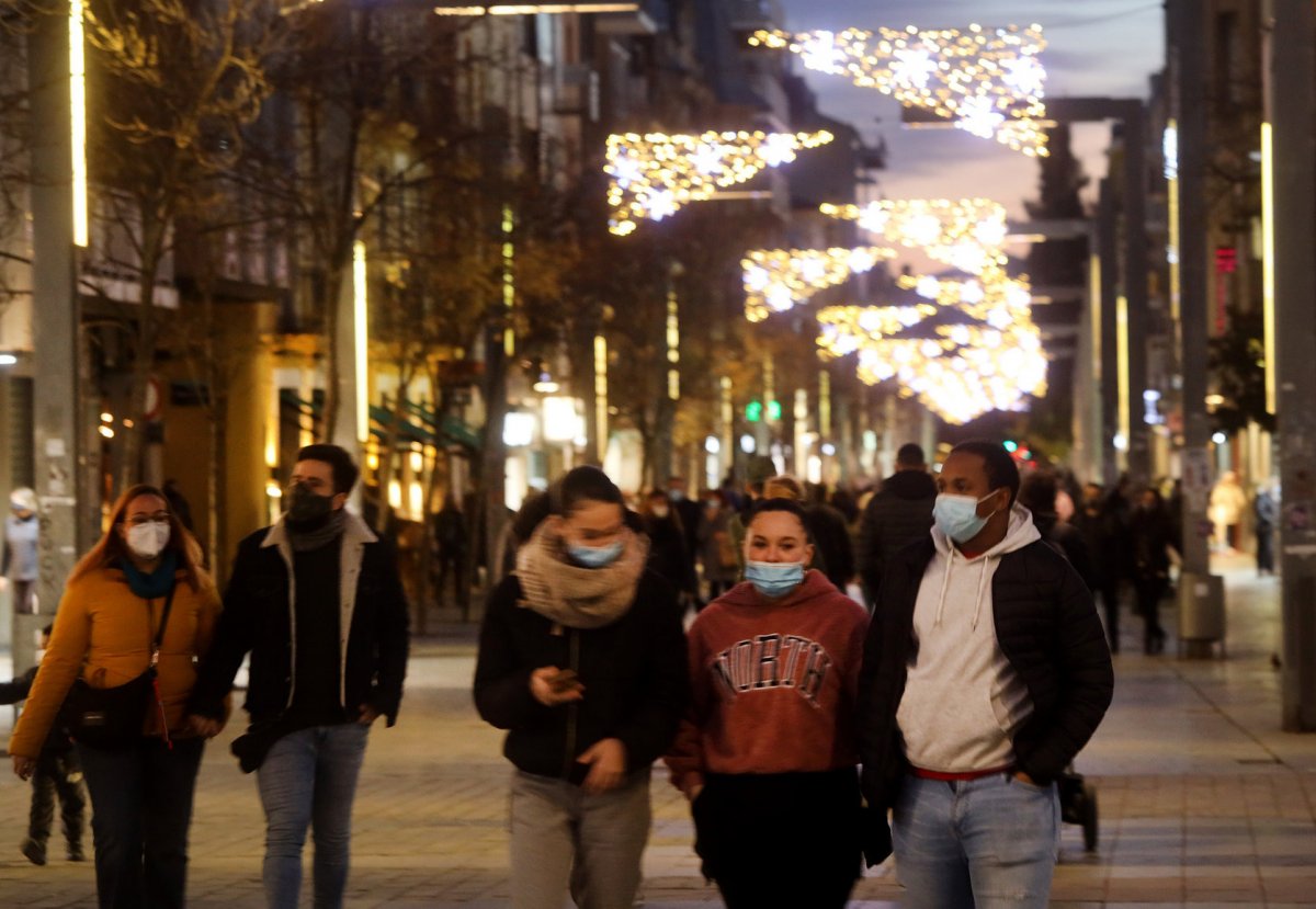 El carrer Anselm Clavé durant aquestes festes de Nadal