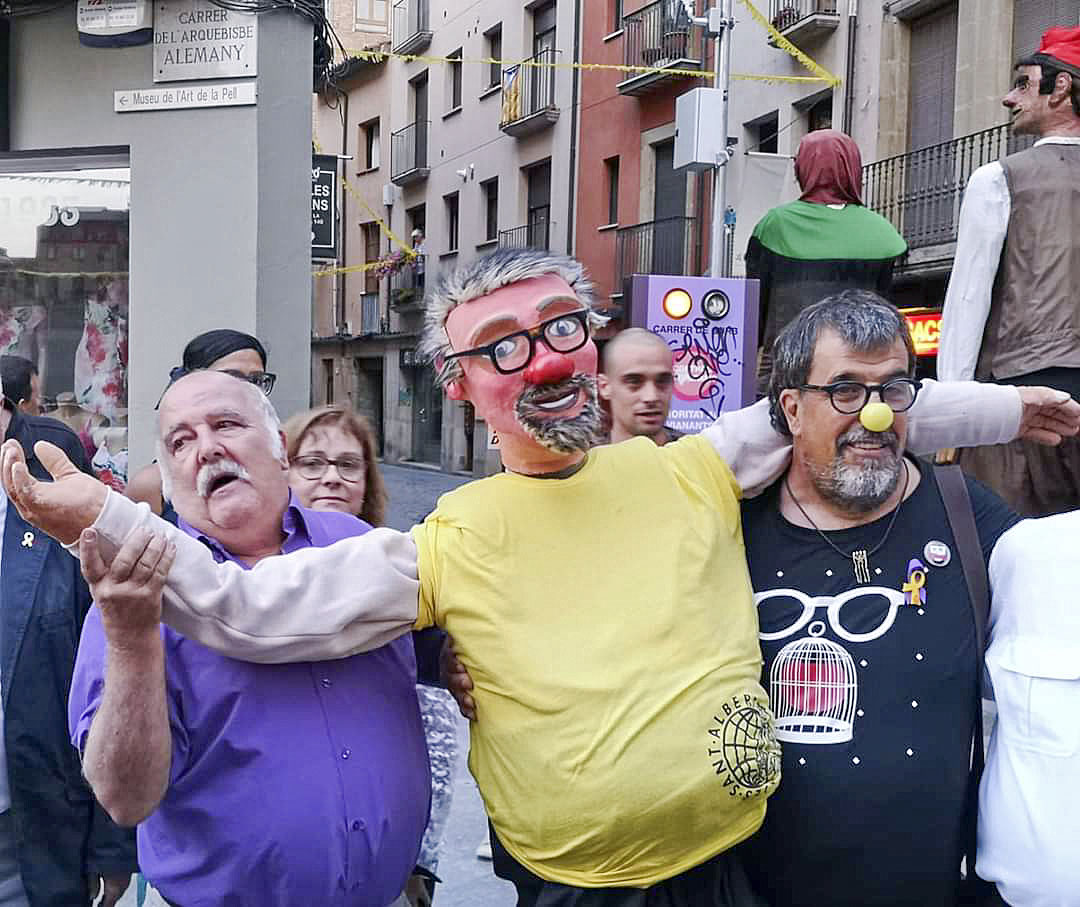 Portell, l'any 2018, amb Jordi Pesarrodona i el Carquinyoli