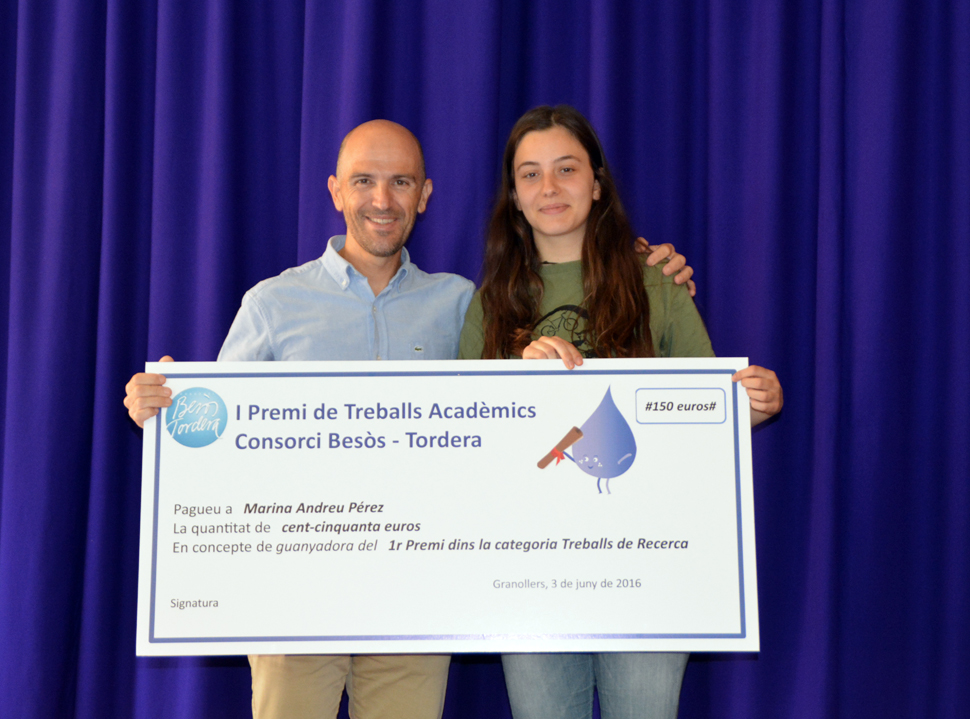 Mingote liura el premi de Treballs Acadèmics l'any 2016 a Marina Andreu
