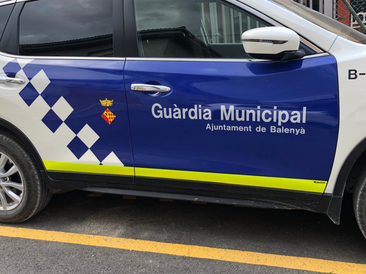 Un cotxe patrulla dels vigilants municipals de Balenyà