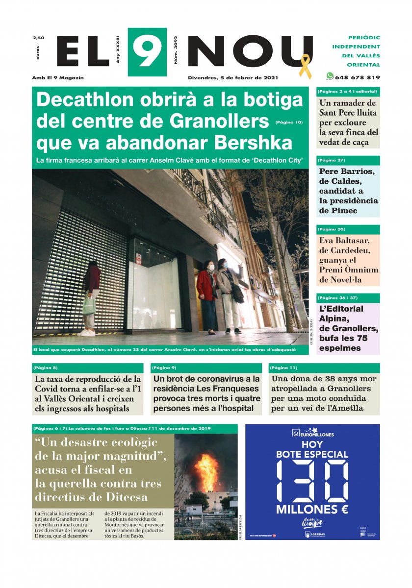210205 EL 9 NOU Primera plana