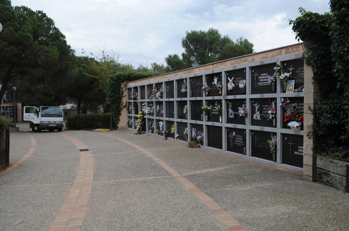 El cementiri nou de la Garriga en una imatge d'arxiu