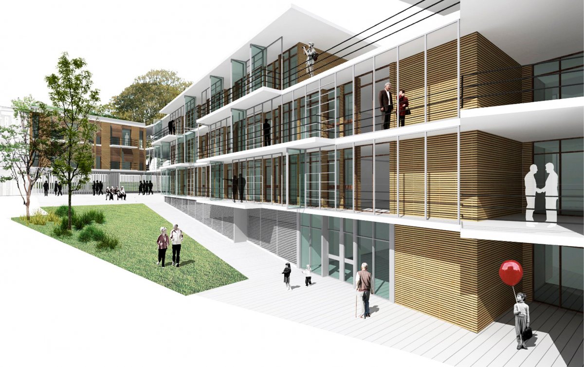 Imatge virtual de l'edifici que es projecta