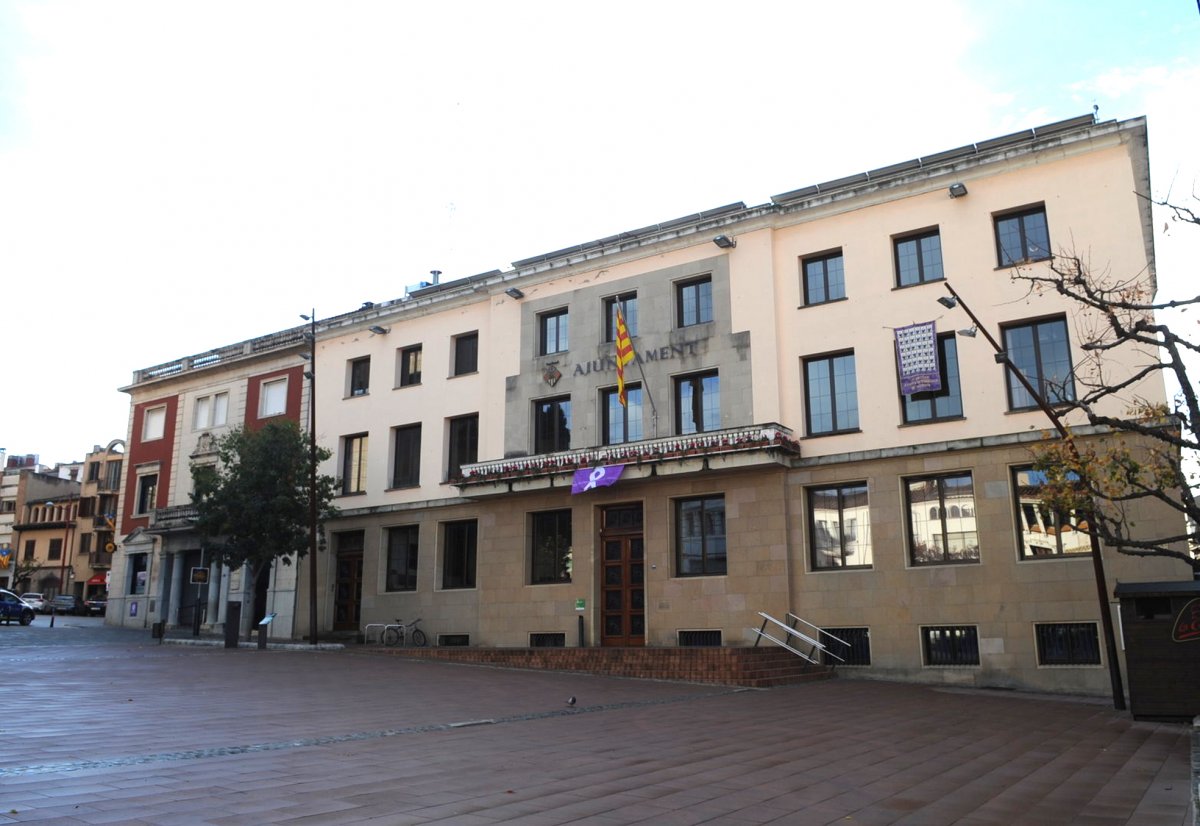 L'edifici de l'ajuntament de la Garriga en una imatge d'arxiu