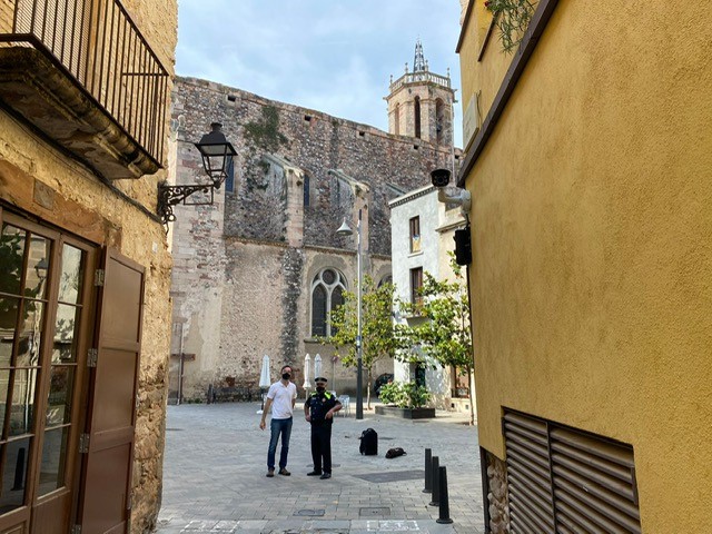 La càmera de control al carrer del Forn