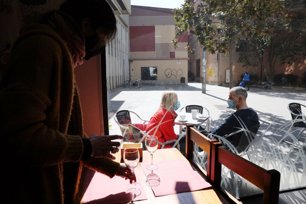 Un establiment del centre de Granollers para taules