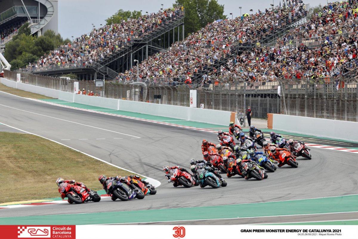 Un imatge del Gran Premi de MotoGP d'aquesta temporada