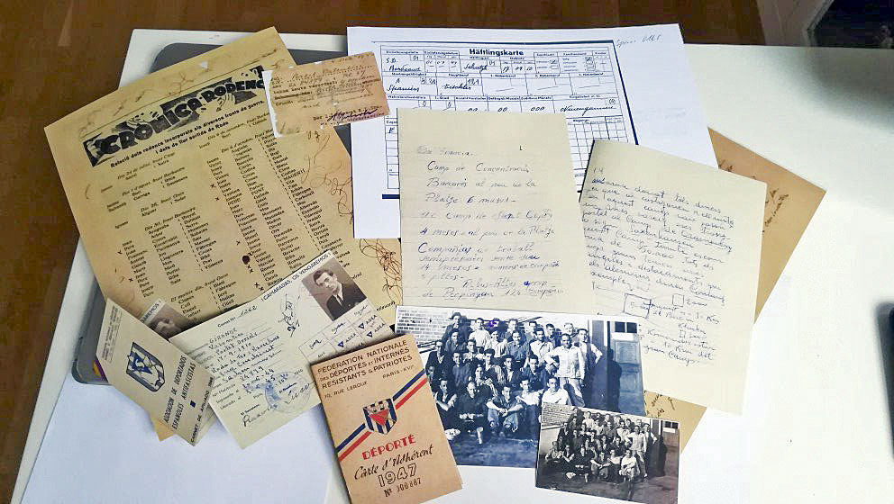 Documents vinculats al pas de Portet pel camp de Sachsenhausen