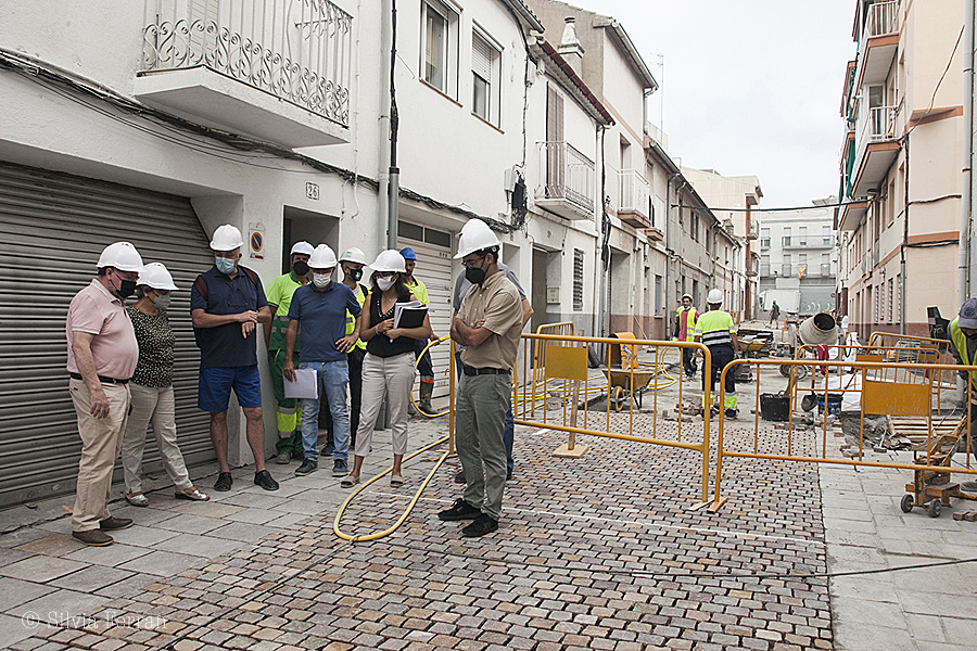 La visita d'obres al Barri Antic