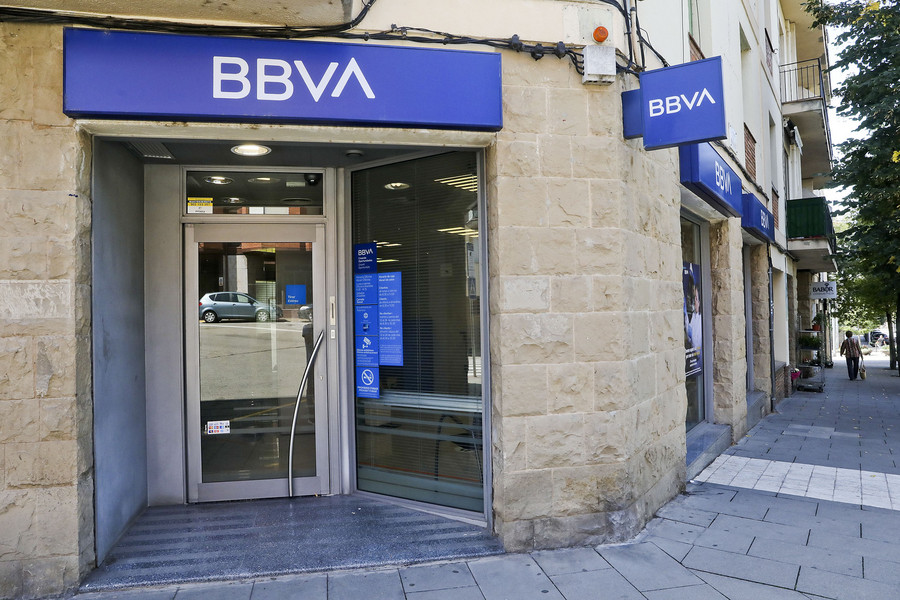 L'oficina del BBVA de l'avinguda de Montserrat de Torelló, dimecres