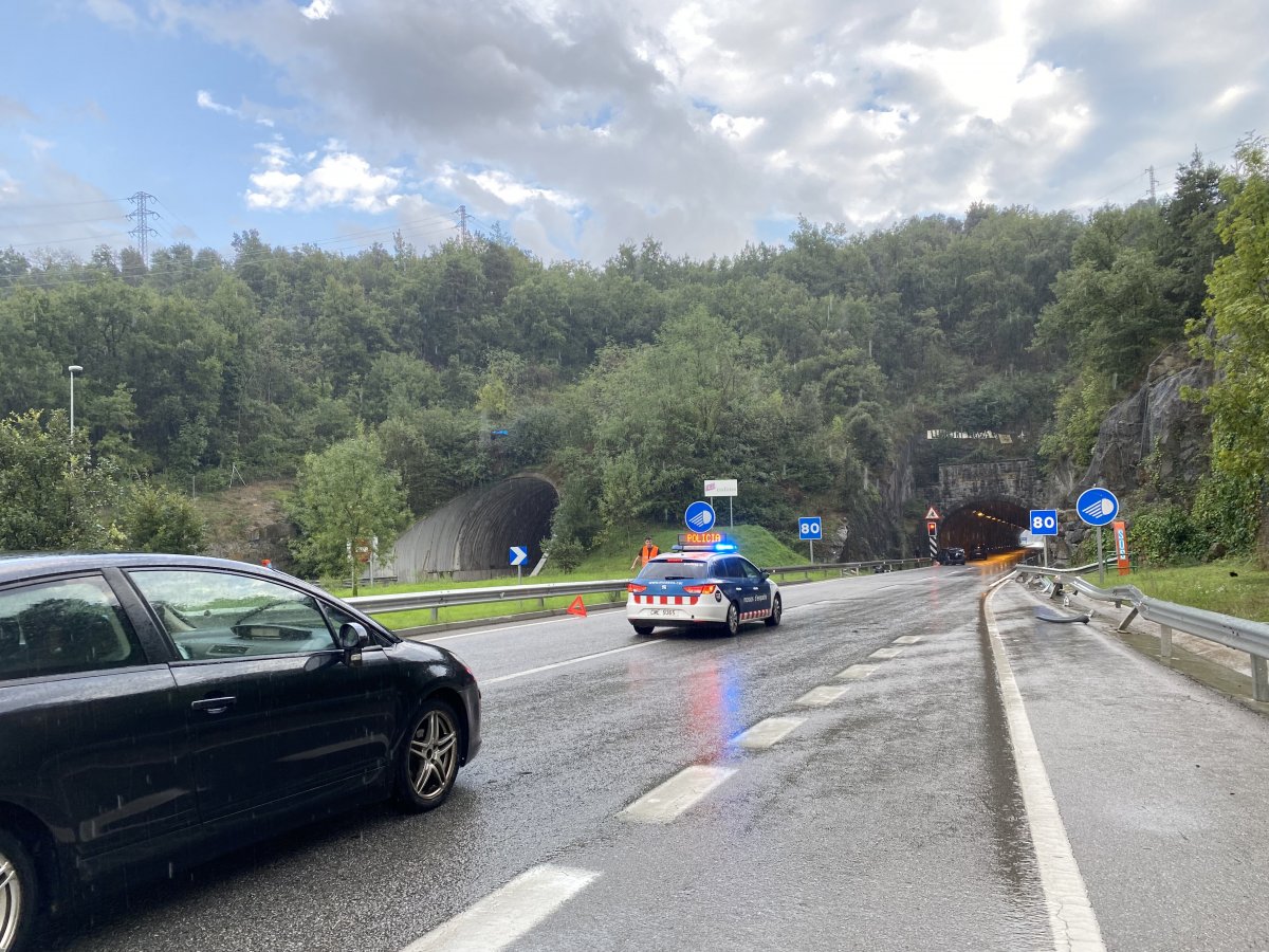 L'accident ha tingut lloc a l'entrada del túnel en direcció Vic