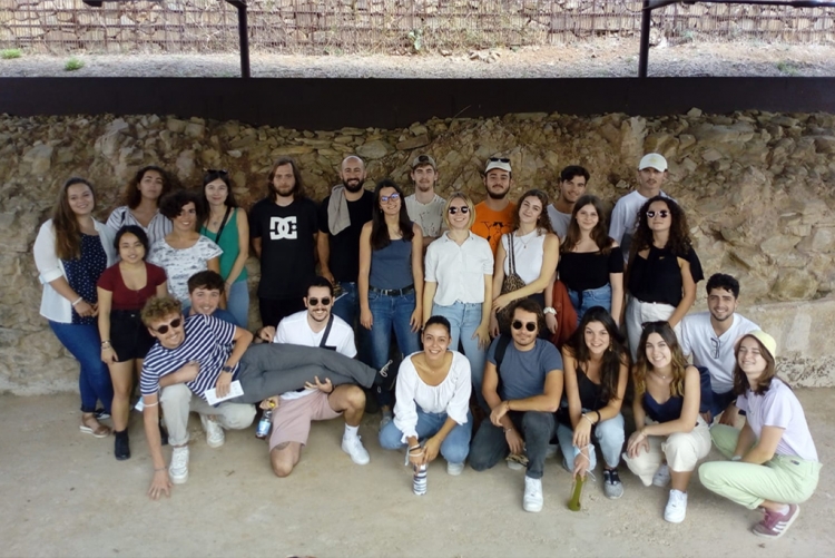 El grup d'estudiants d'arquitectiura de Montpellier que van visitar Mons Observans