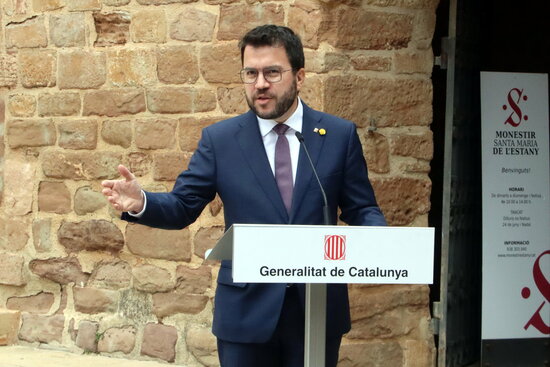 El president Aragonès en una imatge d'arxiu
