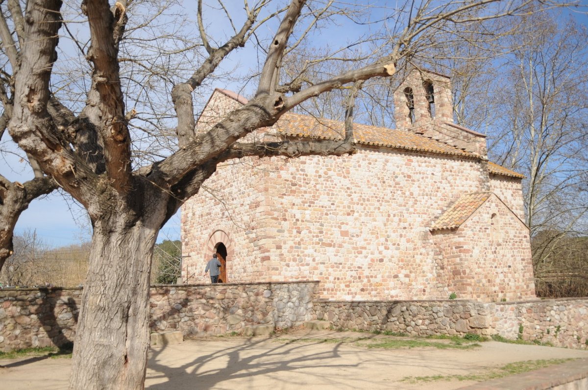 L'església de Gallecs en una imatge d'arxiu