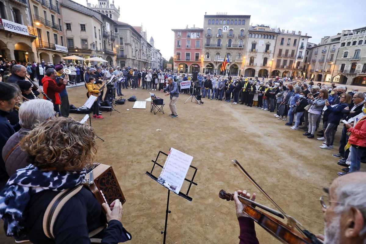 Imatge d'un dels moments de la cantada d'aquest diumenge a Vic