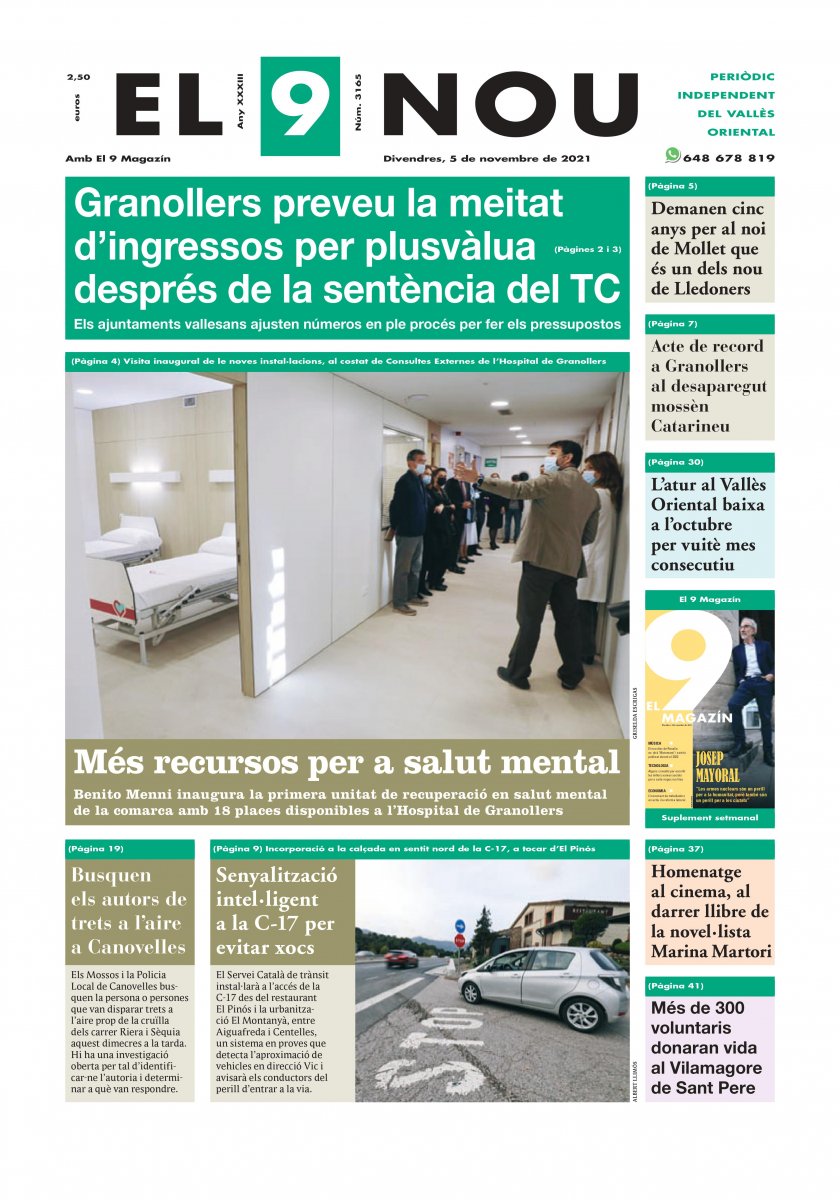211105 EL 9 NOU Primera plana
