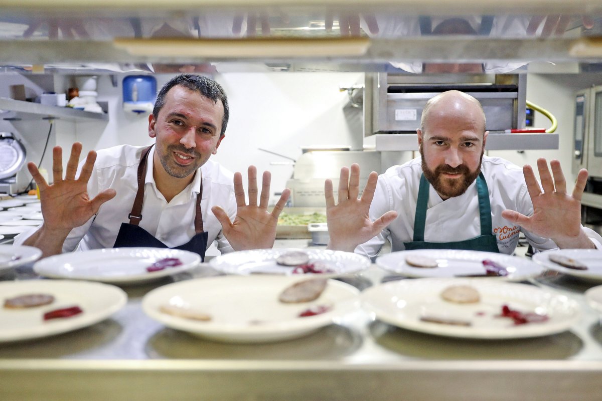 Ferran Rovira i Jordi Coromina, cuiners dels restaurants Ca la Cinta i L'Horta van ser els protagonistes