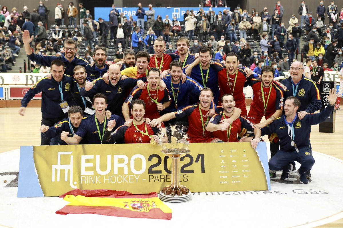 Celebració de la selecció espanyola