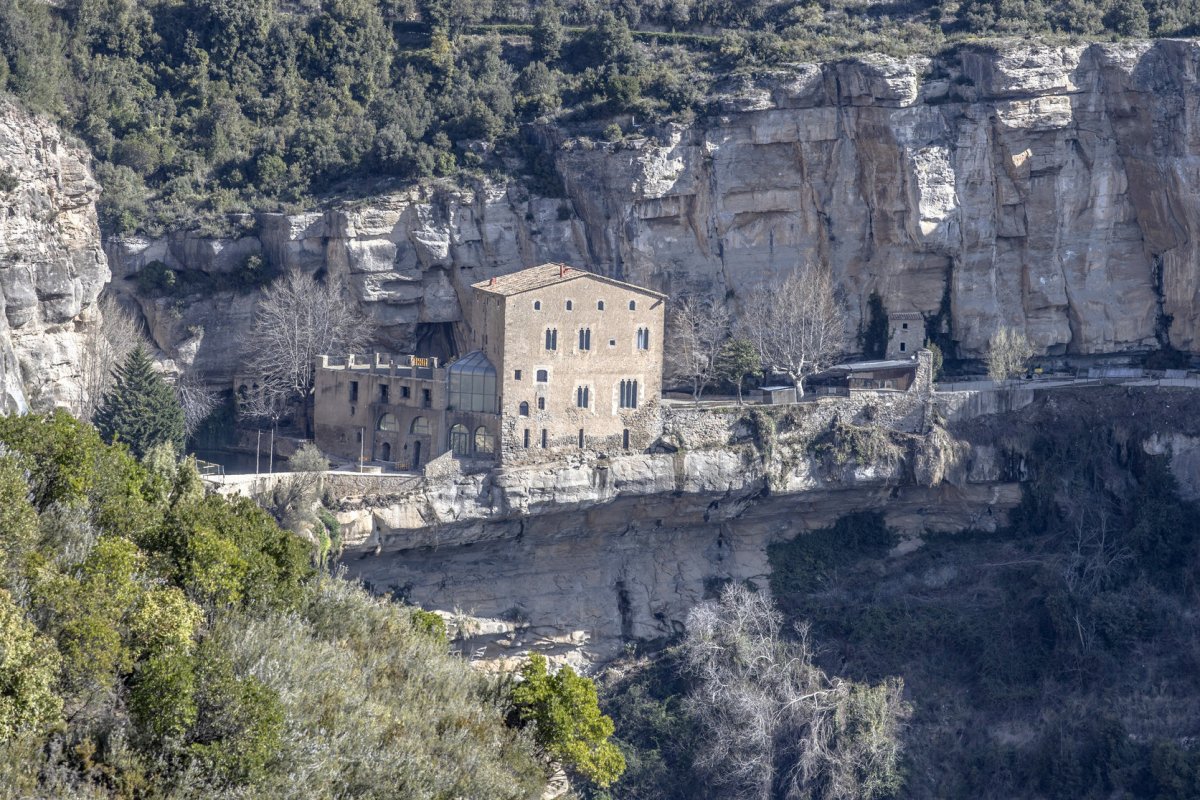 Vista de Sant Miquel del Fai en una imatge d'arxiu